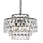 Mila Pendant - Black / Clear