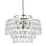 Mila Pendant - Chrome / Clear