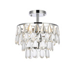 Mila Ceiling Light - Chrome / Clear