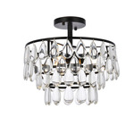 Mila Ceiling Light - Black / Clear