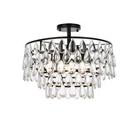 Mila Ceiling Light - Black / Clear