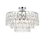 Mila Ceiling Light - Chrome / Clear