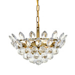 Emilia Pendant - Brass / Clear