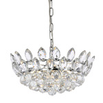 Emilia Pendant - Chrome / Clear