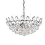 Emilia Pendant - Chrome / Clear