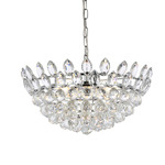 Emilia Pendant - Chrome / Clear