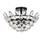 Emilia Ceiling Light  - Black / Clear