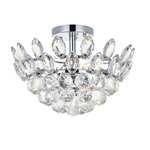 Emilia Ceiling Light  - Chrome / Clear