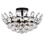Emilia Ceiling Light  - Black / Clear