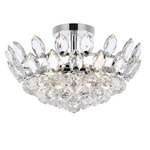 Emilia Ceiling Light  - Chrome / Clear