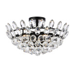Emilia Ceiling Light  - Black / Clear
