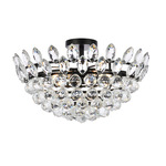 Emilia Ceiling Light  - Black / Clear