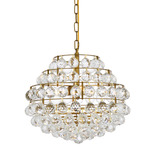 Savannah Pendant - Brass / Clear