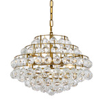 Savannah Pendant - Brass / Clear