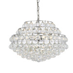 Savannah Pendant - Chrome / Clear