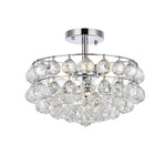 Savannah Ceiling Light - Chrome / Clear