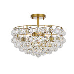Savannah Ceiling Light - Brass / Clear