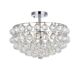 Savannah Ceiling Light - Chrome / Clear