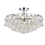 Savannah Ceiling Light - Chrome / Clear