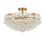 Savannah Ceiling Light - Brass / Clear