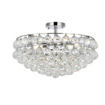 Savannah Ceiling Light - Chrome / Clear
