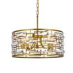Kennedy Pendant - Brass / Clear