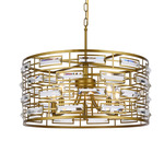 Kennedy Pendant - Brass / Clear