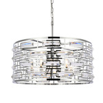 Kennedy Pendant - Chrome / Clear