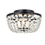 Cora Ceiling Light - Black / Clear