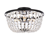 Cora Ceiling Light - Black / Clear