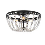 Kylie Ceiling Light - Black / Clear