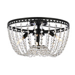 Kylie Ceiling Light - Black / Clear