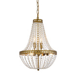 Valeria Pendant - Brass / Clear