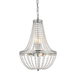 Valeria Pendant - Chrome / Clear
