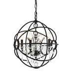 Geneva Pendant - Dark Bronze / Clear