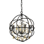 Geneva Pendant - Dark Bronze / Golden Teak