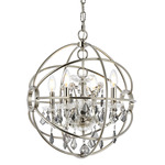 Geneva Pendant - Polished Nickel / Silver
