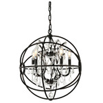 Geneva Pendant - Dark Bronze / Clear