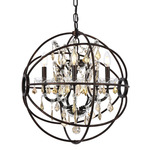 Geneva Pendant - Dark Bronze / Golden Teak