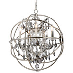 Geneva Pendant - Polished Nickel / Silver