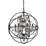 Geneva Pendant - Dark Bronze / Silver