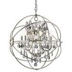 Geneva Pendant - Polished Nickel / Silver