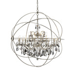 Geneva Chandelier - Polished Nickel / Silver
