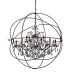 Geneva Chandelier - Rustic Intent / Silver