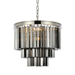 Sydney Tiered Chandelier - Polished Nickel / Silver
