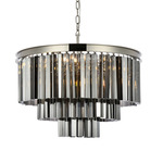 Sydney Tiered Chandelier - Polished Nickel / Silver
