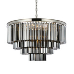 Sydney Tiered Chandelier - Polished Nickel / Silver