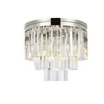 Sydney Tiered Ceiling Light - Polished Nickel / Clear