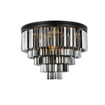 Sydney Tiered Ceiling Light - Matte Black / Silver