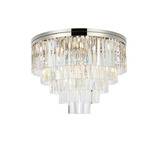 Sydney Tiered Ceiling Light - Polished Nickel / Clear